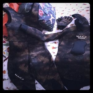 Mako Reef Camo Wetsuit Set